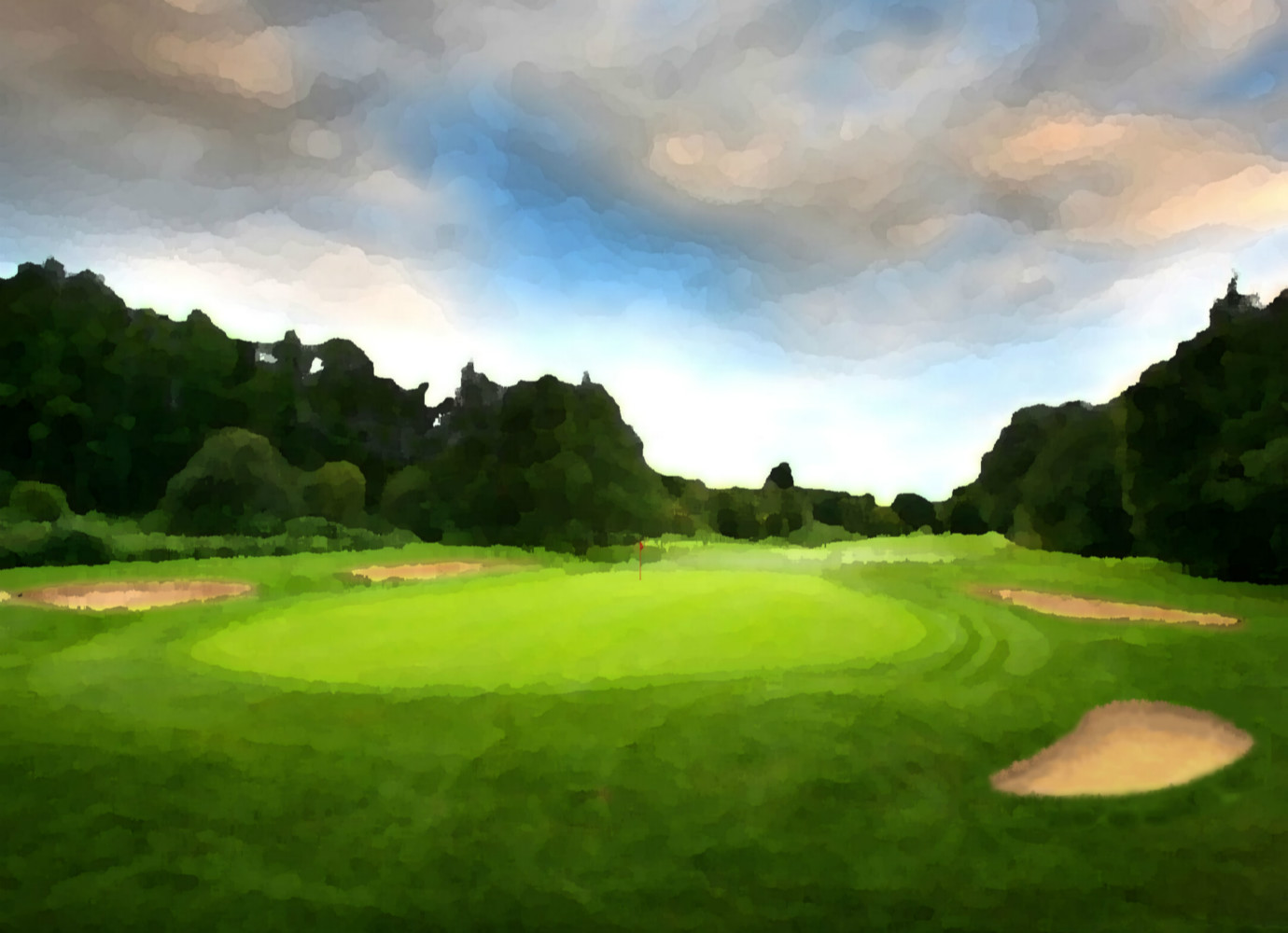 Landscape of Golf Course 01